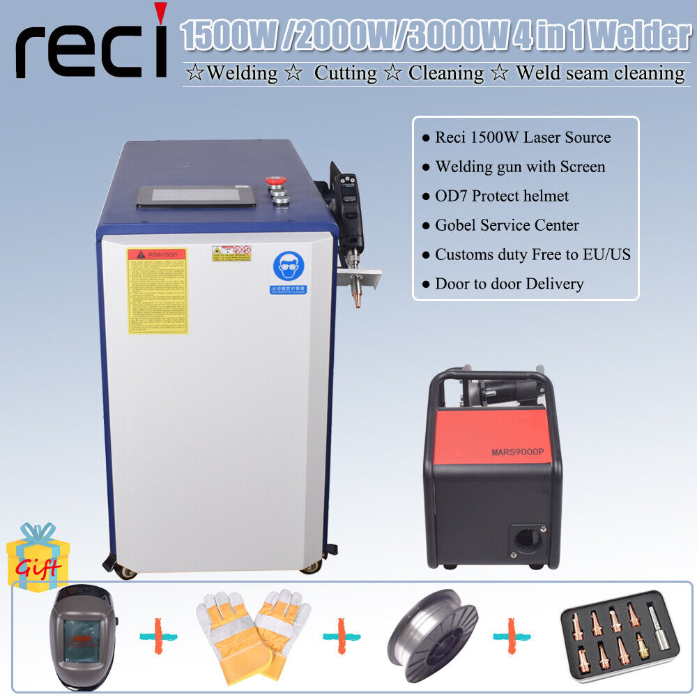 Machine à Souder Laser 1500W 4 En 1 - Soudage / Découpe / Nettoyage - Portable 220V - Garantie 2 Ans