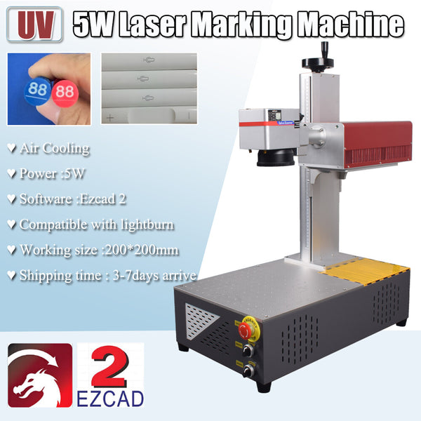 AirCooling 5W UV Laser Universal Marking Engraver Machine For Glass Wood Plastic