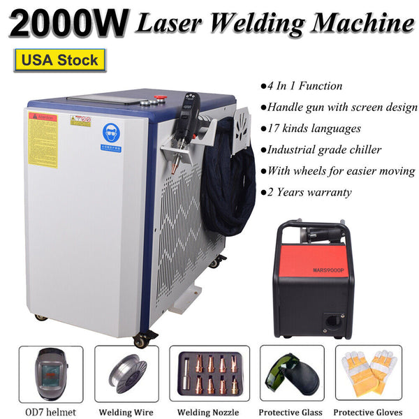 RECI 2000W Laser Welder Metal Cutting Weld Seam Clean Machines Laser Rust USA