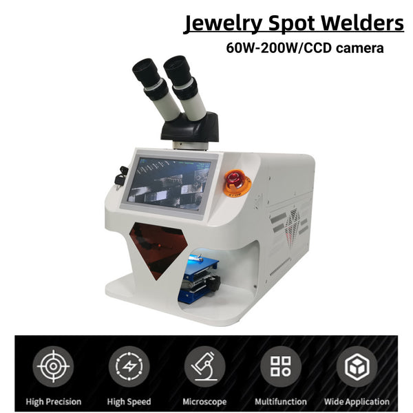 60W-200W Jewelry Spot Welders CCD Micro Precision Laser Soldering Machine