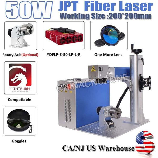 JPT 50W Fiber Laser Engraver Marking Cutting Machine For Metal Engraver Marker