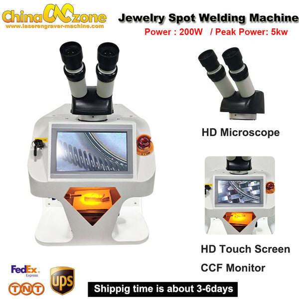 200W Spot Welding Machine Micro Precision Laser Solder For Pearls and Jewels