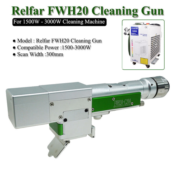 Handheld FWH20 Laser Cleaning Gun For Relfar 1500W-3000W Cleaning Machine