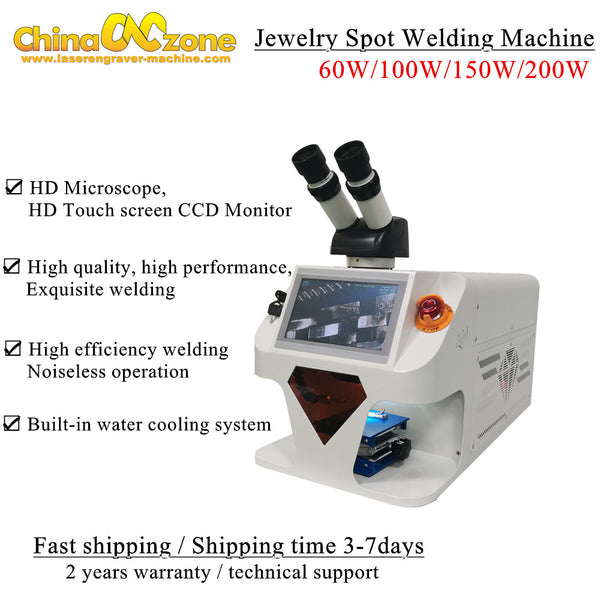 200W 65Joules Jewelry Spot Welding Machine Micro Precision Laser Soldering Gold
