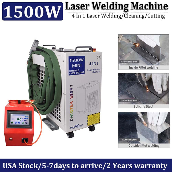 1500W 4in1 Handheld Laser Welding Cutting Cleaning Machine Auto Wire Feeder US
