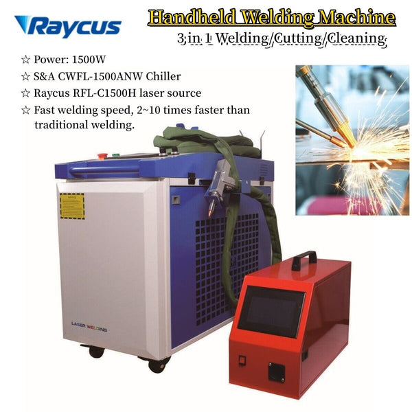 Raycus 1500W Fiber laser Welding/Cleaning/Cutting/Soldering Metal Machine Welder