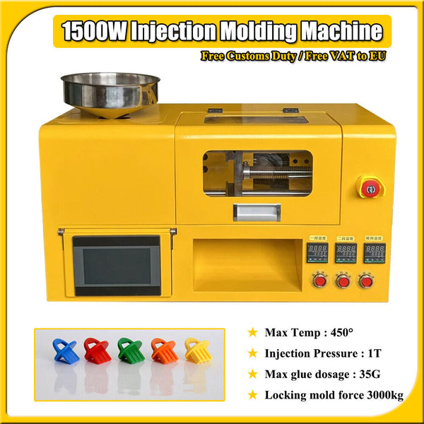 1500W Injection Molding Machine For PP PC ABS Plastic Molding Machine 450° 220V