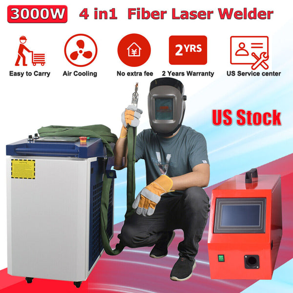 3000W Raycus 4 in1 Fiber Laser Welding/Cleaning/Cutting Machine&S&A Chiller 380V