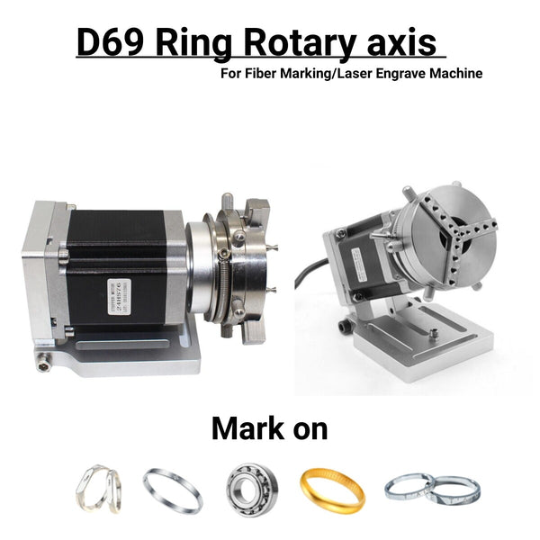 Ring Rotary Axis For Laser Marking Engraver Machine Rotation Fixture For Ring