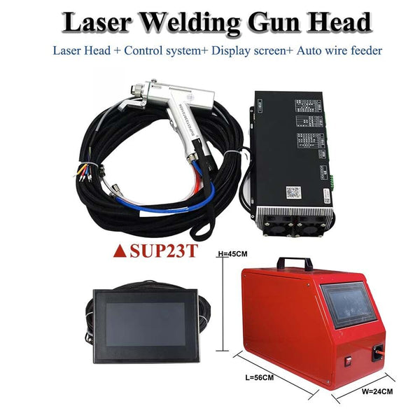 SUP23T Fiber Laser Handheld Welding head 1500-3000W Single Wobble Welder Gun