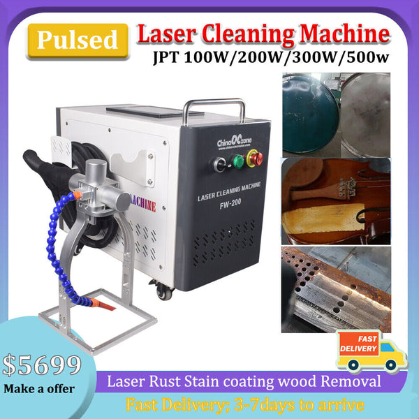 JPT Pulse Laser Cleaner Cleaning Machine Air-cooled Laser Oil/Paint Rust Remover