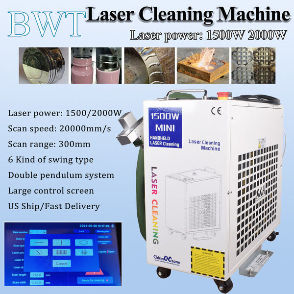 East South Asia BWT Relfar Double Pendulum 1500W/2000W/3000W Laser Cleaning Machine Laser Rust Remove Oil Paint