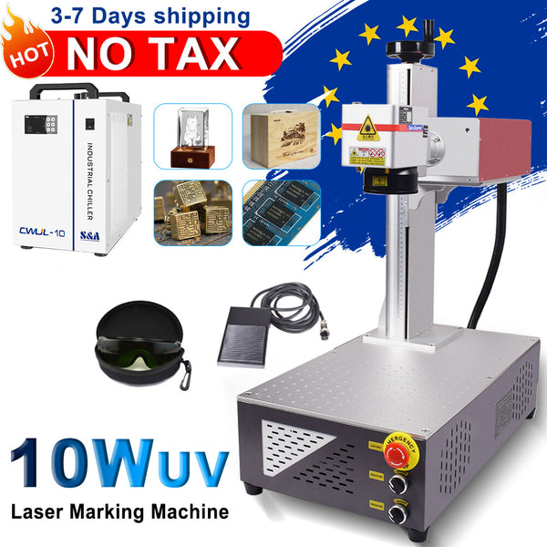 CRS 10W UV Laser Marking Engraver Machine For Glass Metal Wood Acrylic【AT US】