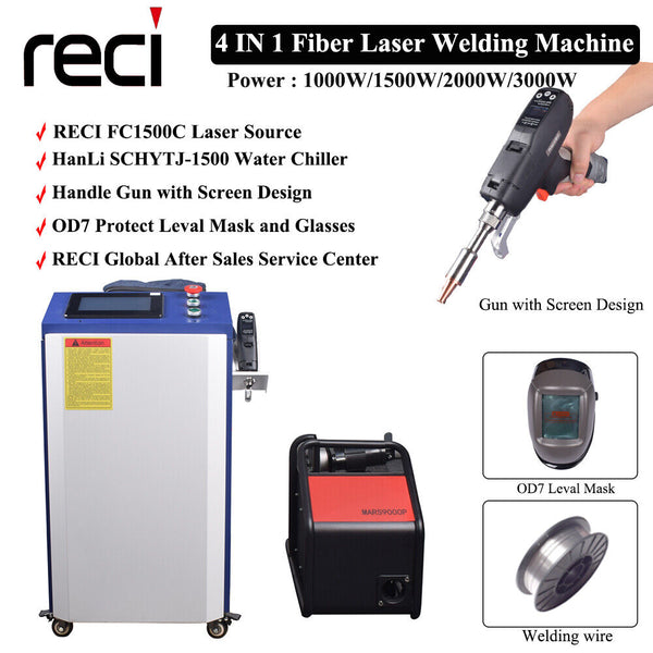 RECI 1500W/2000W/3000W 4 IN 1 Cutting Welding Cleaning Weld Seam Clean Machine