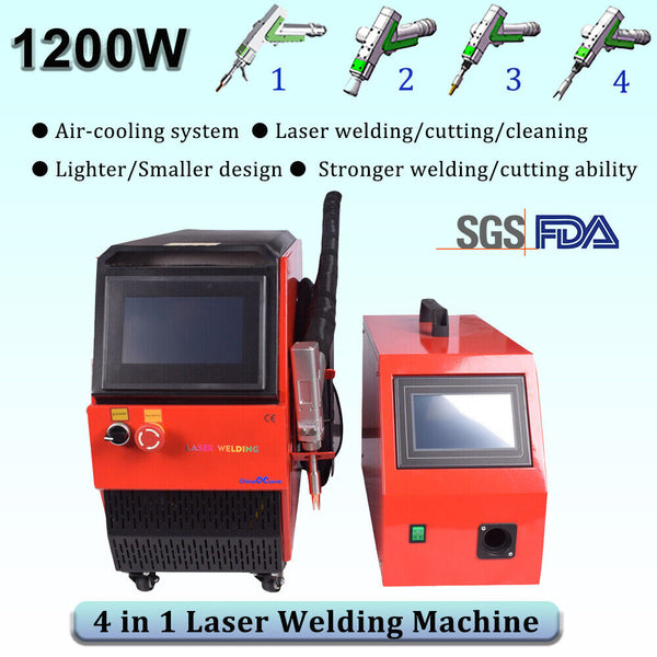 1200W Handheld Laser Welding Machine Air Cooled Laser Welder Cutter Lightweight