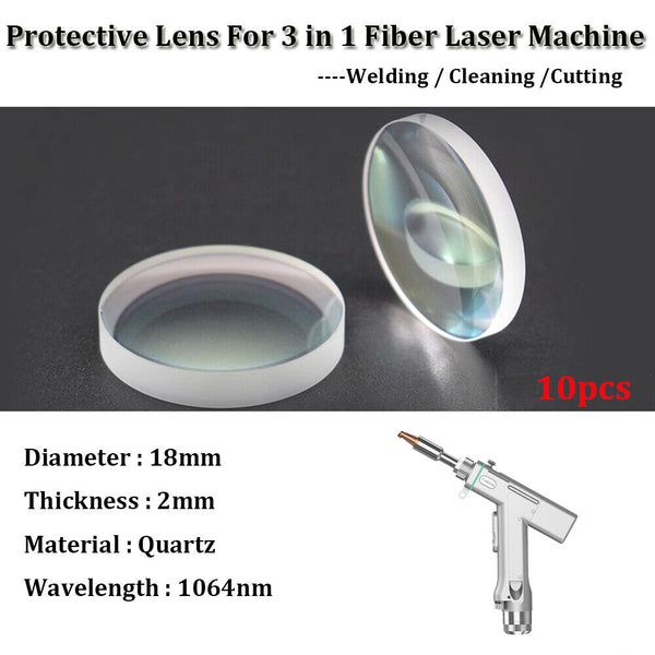 5Pcs D20mm F800 T4.5mm Cleaning Lens for Fiber Laser Welding Cleaning Machine