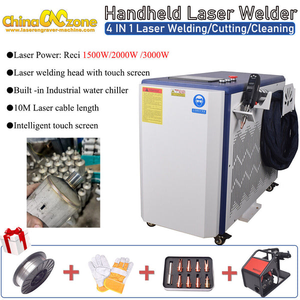 Reci 1500W Laser Welder Cutting Weld Seam Cleaning Machine Rusty Remove Cleaning