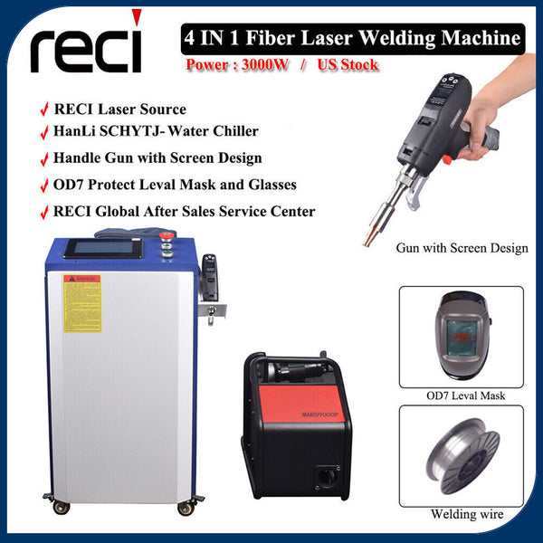 RECI 3000W 4 IN 1 Cutting Welding Cleaning Weld Seam Clean Welding Machine 380V