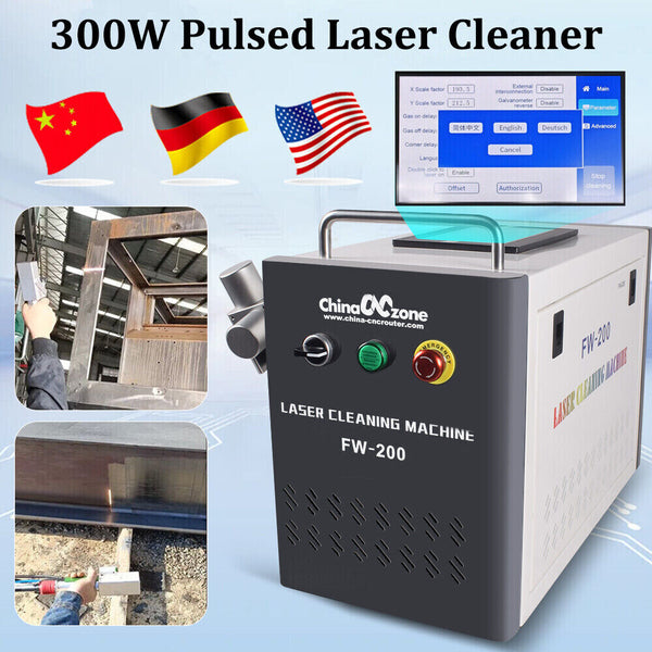 JPT 300W Pulsed Laser Cleaner Remove Rust/Oil/Paint Multi cleaning Modes USA