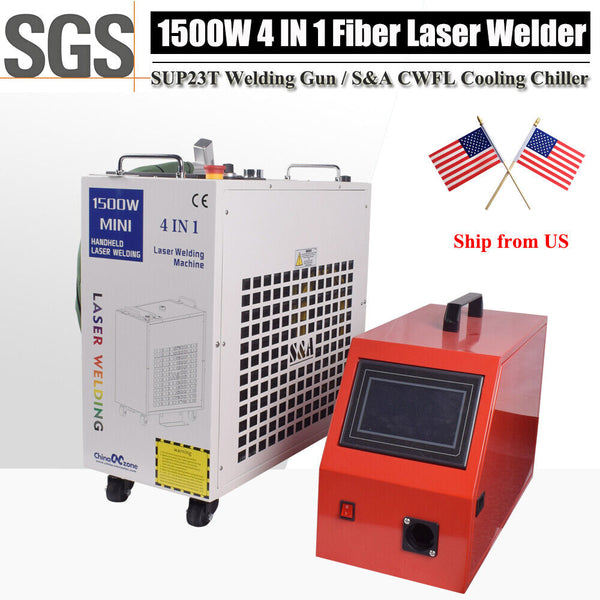 【US Ship】1500W 4 in 1 Laser Welding Cutting Cleaning Machine Auto Wire Feeder
