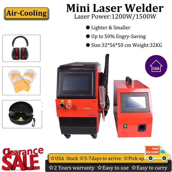 1200W 1500W Laser Welding Machine Handheld Laser Welder Cutter Air Cooling US