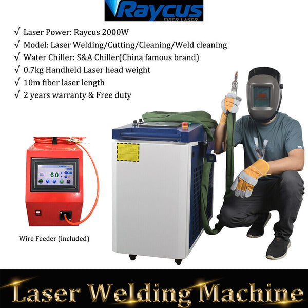2000W Raycus Fiber Laser Welding Cleaning Cutting Machine Handheld Laser Welder