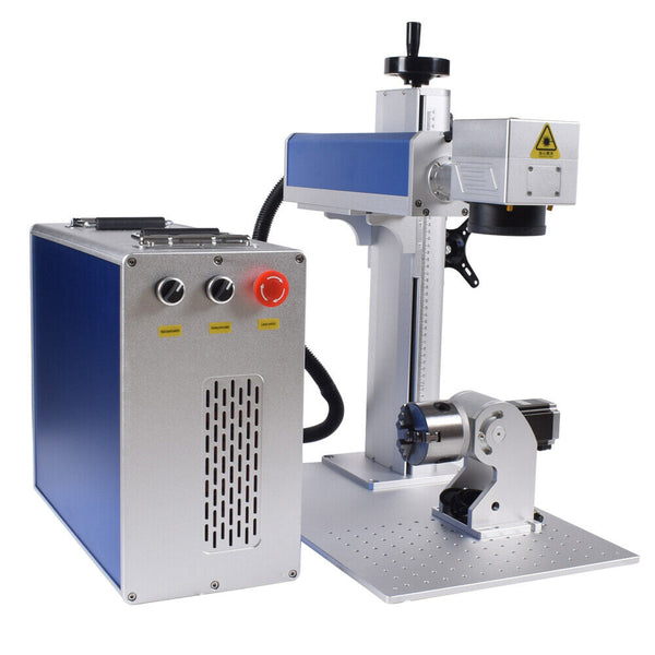 100W JPT M7 Mopa 300&175mm Fiber Laser Marking Machine & rotary axis US stock