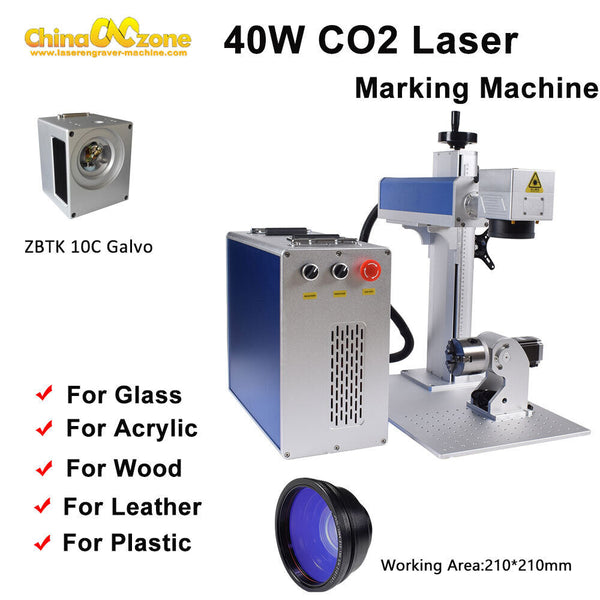 40W CO2 CR30C Laser Marking Engraver Machine For Acrylic/Leather/Wood 210*210mm