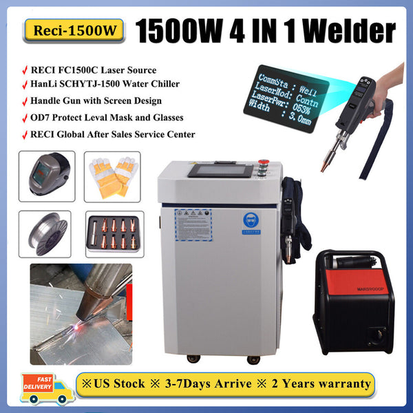 RECI 1500W 4 in 1 Welding Cutting Cleaning Machine Metal Welding Cleaningg US