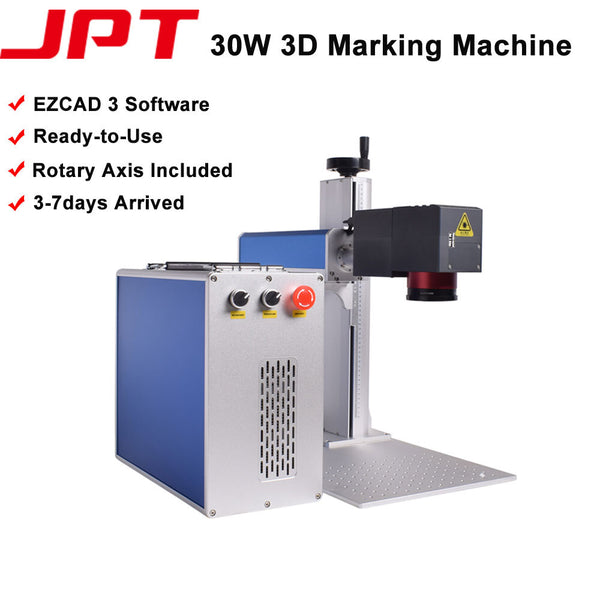 200*200mm 3D 30W JPT MOPA M7 Fiber Laser Engraver Laser Marking Machine EZCAD3.0