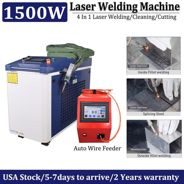 1500W 4 in 1 Laser Welding Cutting Cleaning Machine Auto Wire Feeder For Metal