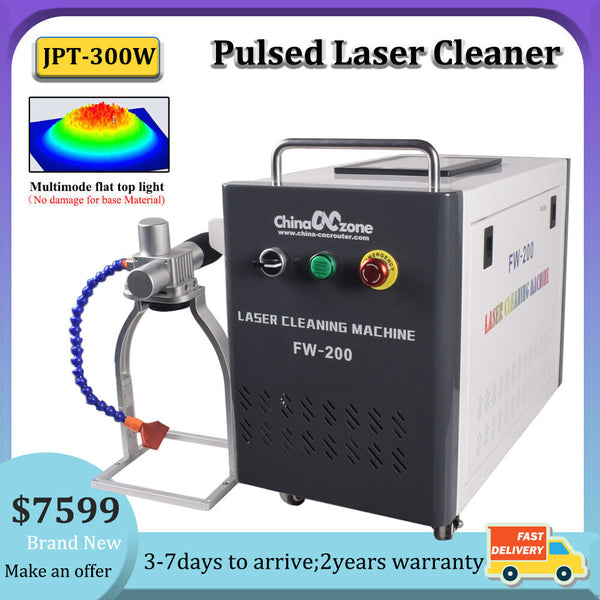 JPT 300W Pulsed Laser Cleaning Machine Gaussian beam Remove Rust/Oil/Paint US