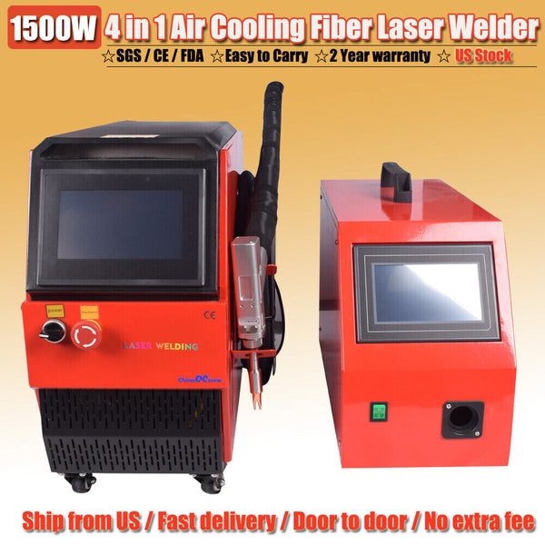 1500W 4 in 1 Welding Cleaning Cutting Machine Air Cooling Metal Welder 【US Ship】