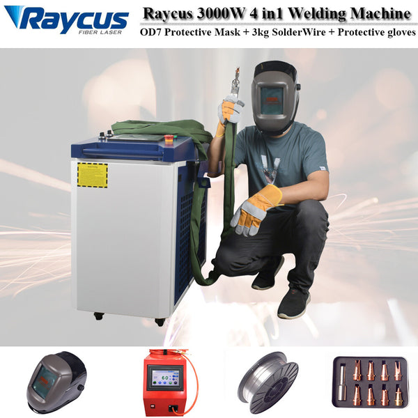 Handheld Raycus 3000W 4 in1 Fiber Laser Welding/Cleaning/Cutting/Welder Machine