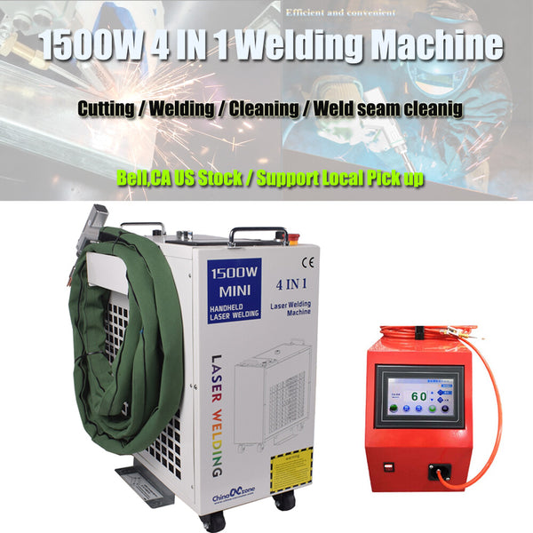 Handheld 1500W 4 in 1 Laser Welding Cutting Cleaning Machine Auto Wire Feeder US