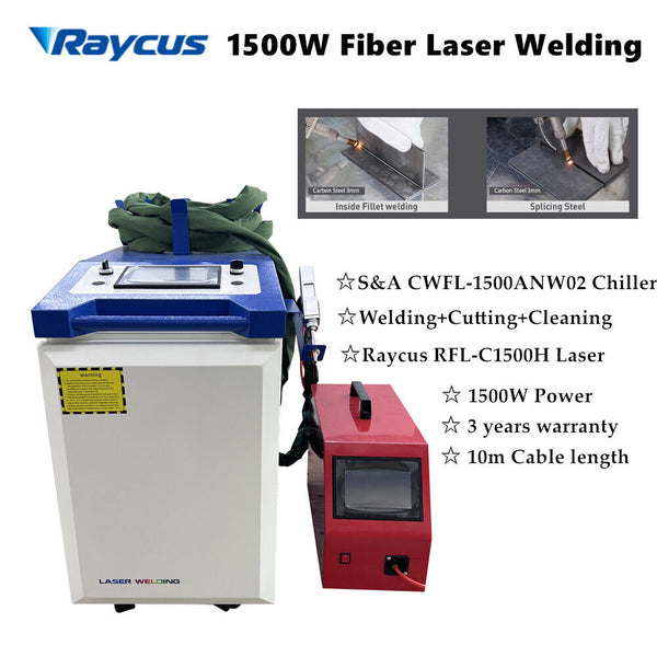 Raycus 1500W Fiber laser Welding/Cleaning/Cutting/Soldering Metal Machine Welder