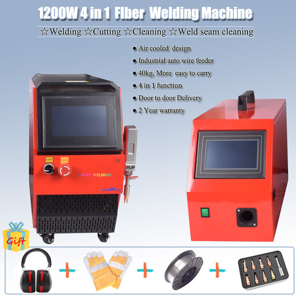 Handheld 1200W 4 in 1 Air Cooling Welding Cleaning Weld Seam Cutting Machine