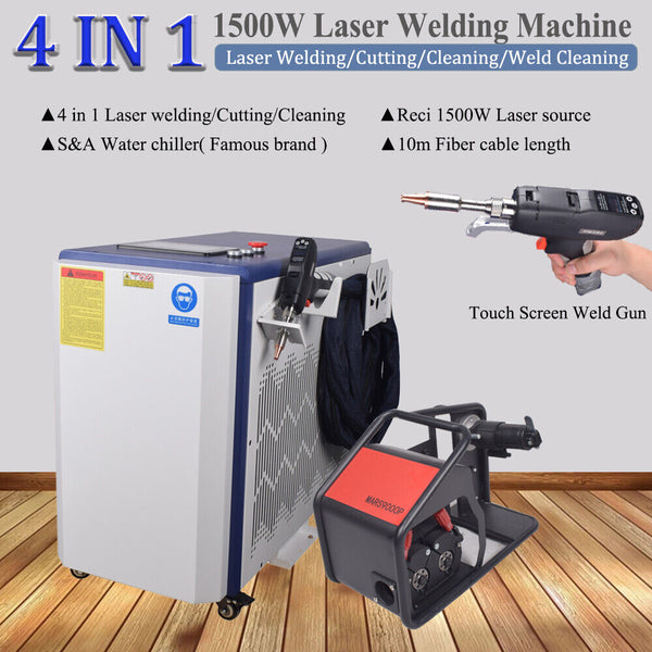 1500W 2000W 3000W Handheld Laser Welder Welding Cleaning Cutting Machine 4 IN 1
