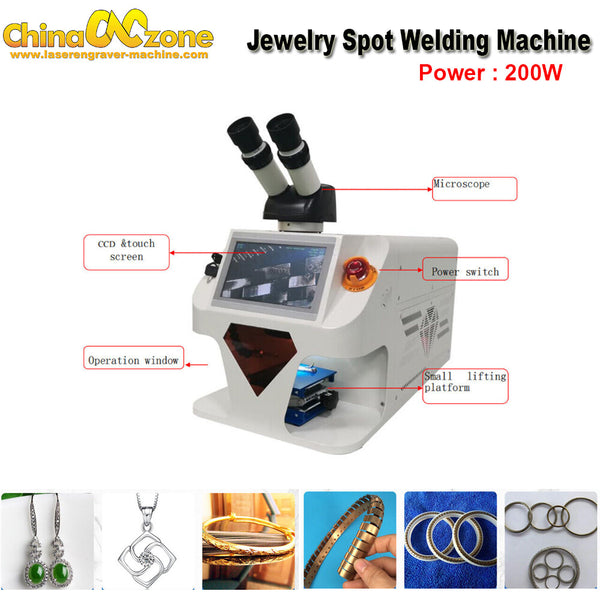 200W Spot Welding Machine Micro Precision Laser Solder For Jewelry & CCD Monitor