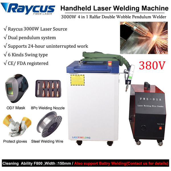 3000W Raycus Laser Welder Cleaning Cutting Machine Handheld Laser Rust Remover