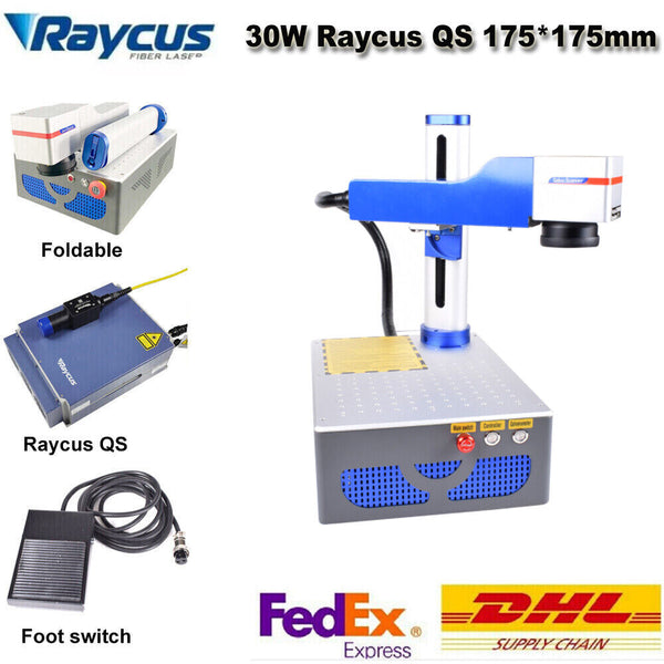 Foldable Raycus QS 30W 175*175mm Fiber Laser Marking Engraver Machine Ezcad2 JCZ