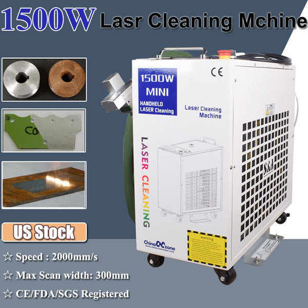 Handheld 1500W Fiber Laser Cleaning Machine for Rust/Oil/Paint Removal US Ship